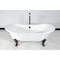 Aqua Eden Clawfoot Bathtubs, 71.63 L, 29.75 W, White/Oil Rubbed Bronze, Cast Iron VCTNDS7231NL5 - alternate 3